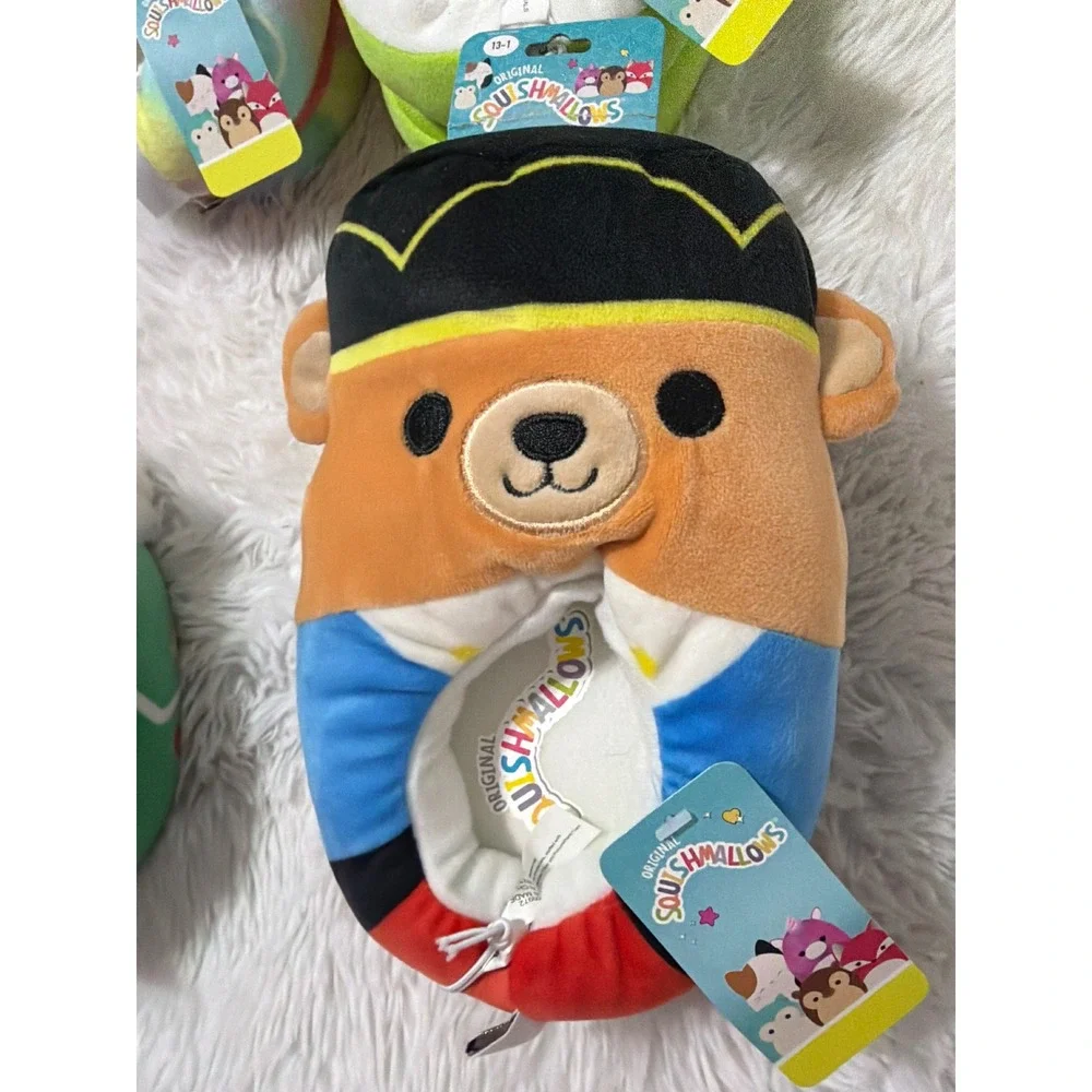 Squishmallows Slippers Kids Squishmallow Size 13-1 Nutcracker Dino Ornament NEW